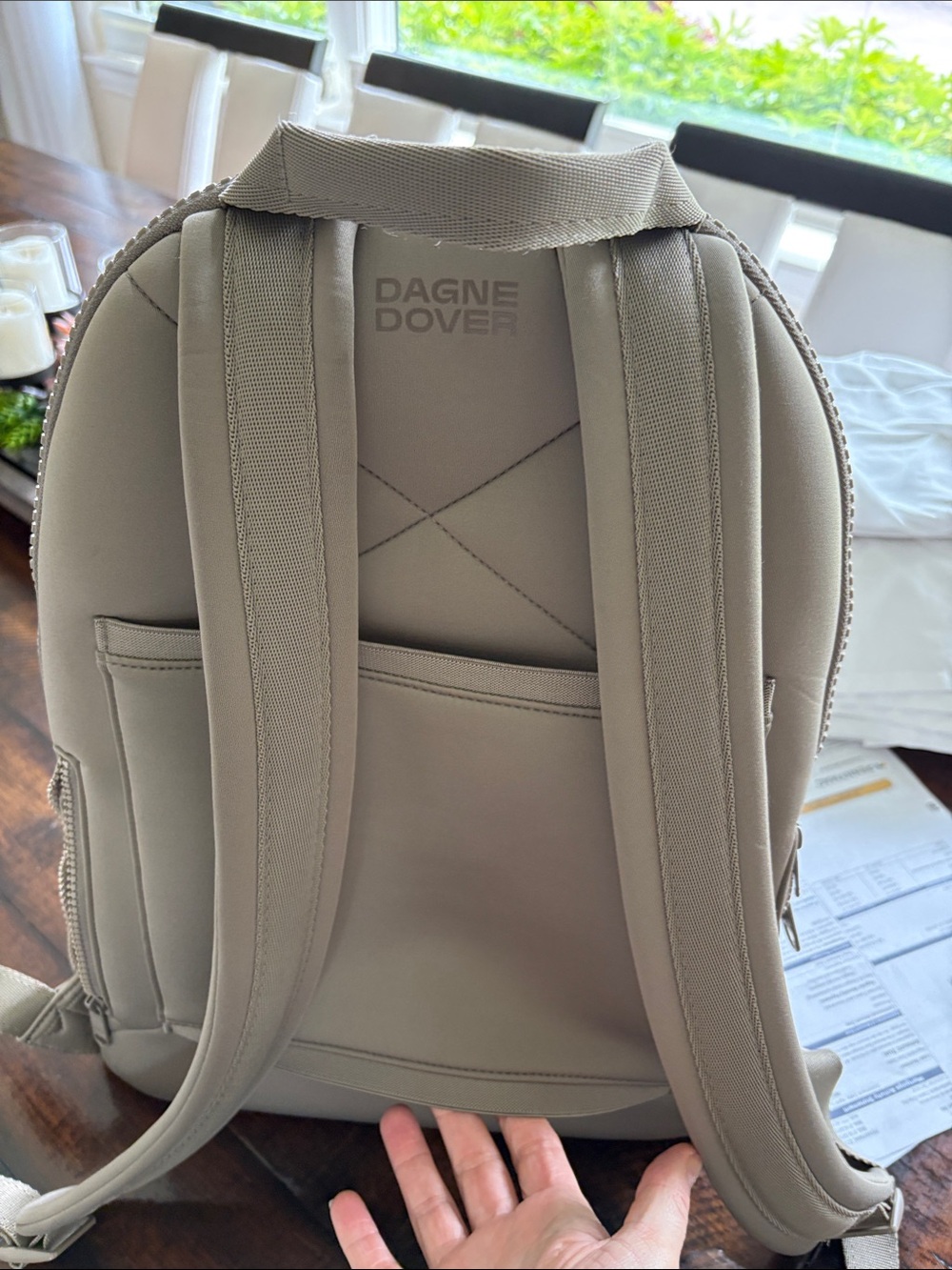 Dagne Dover Backpack in Taupe Neutral - Picture 5 of 14